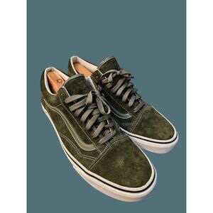 Vans Off The Walls Green Suede Eco Dry Water Repellent Lace Up Sneakers Men 11.5